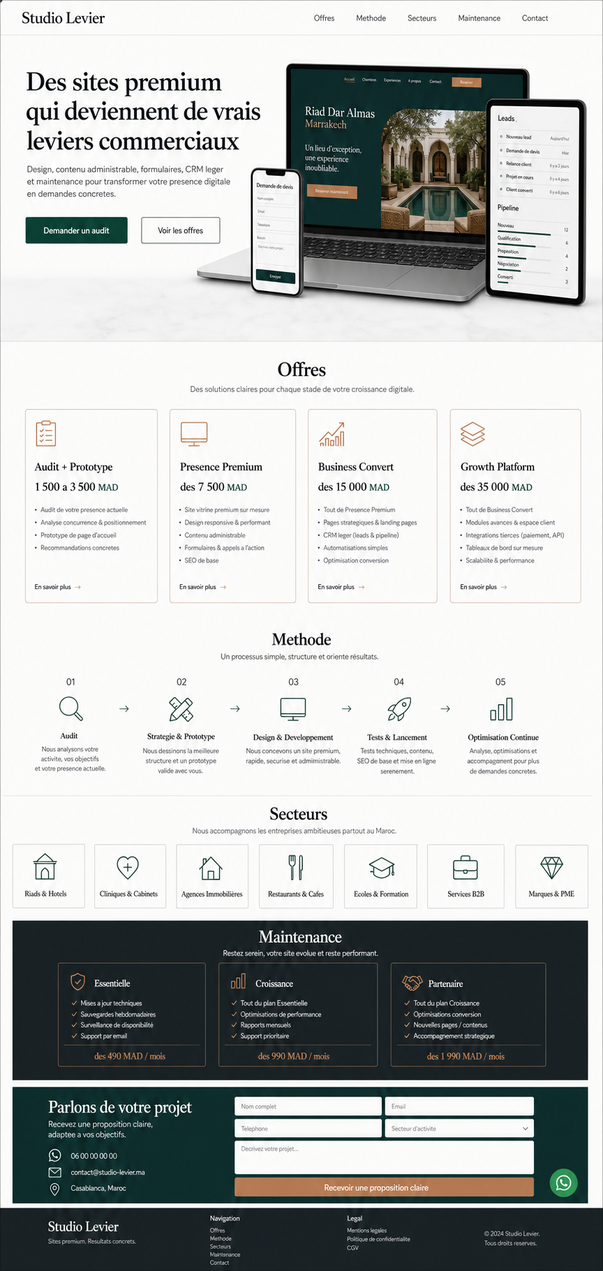 Concept visuel Studio Atlas Web